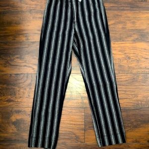 Brandy Melville blue with white stripe pants